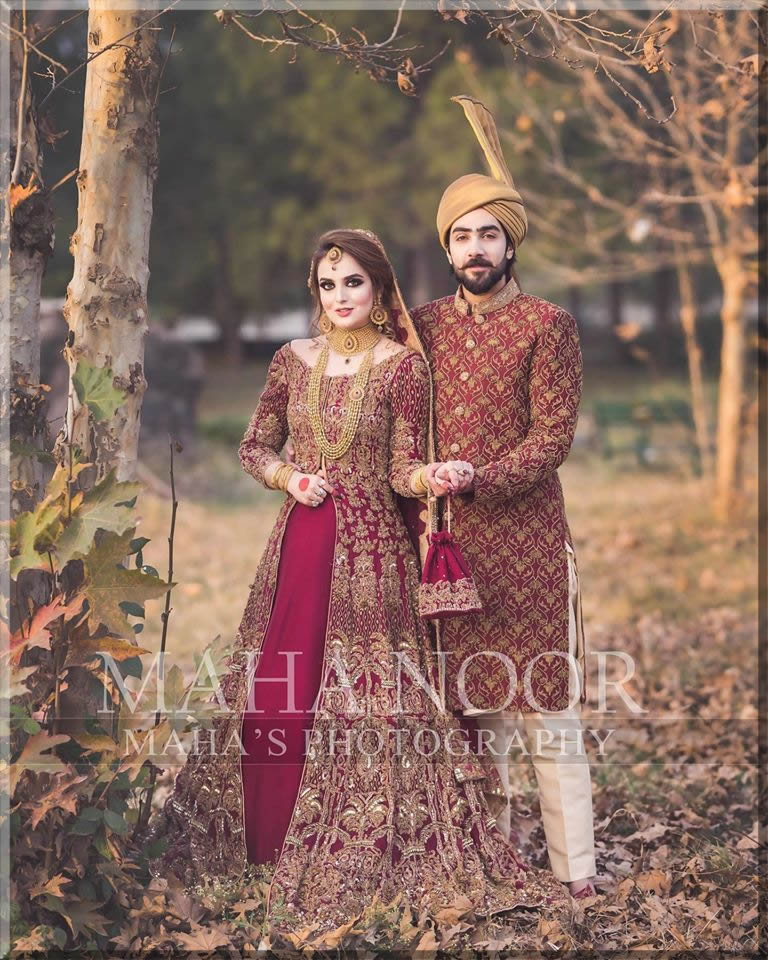 pakistani bride and groom dresses