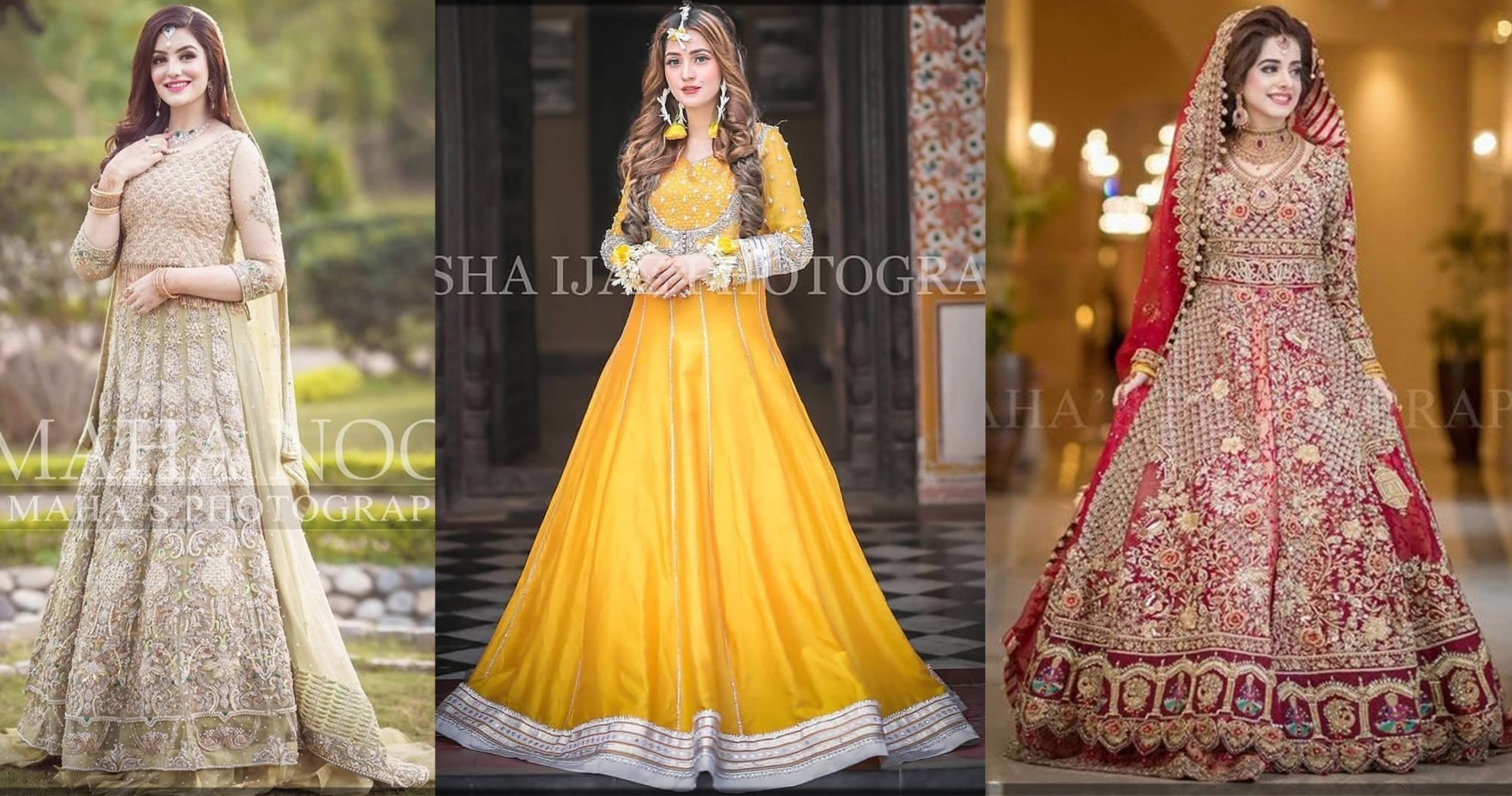 Latest Short peplum frock with formed lehenga for wedding brides in Pakistan   Indian fashion dresses Indian bridal dress Bridal dresses pakistan