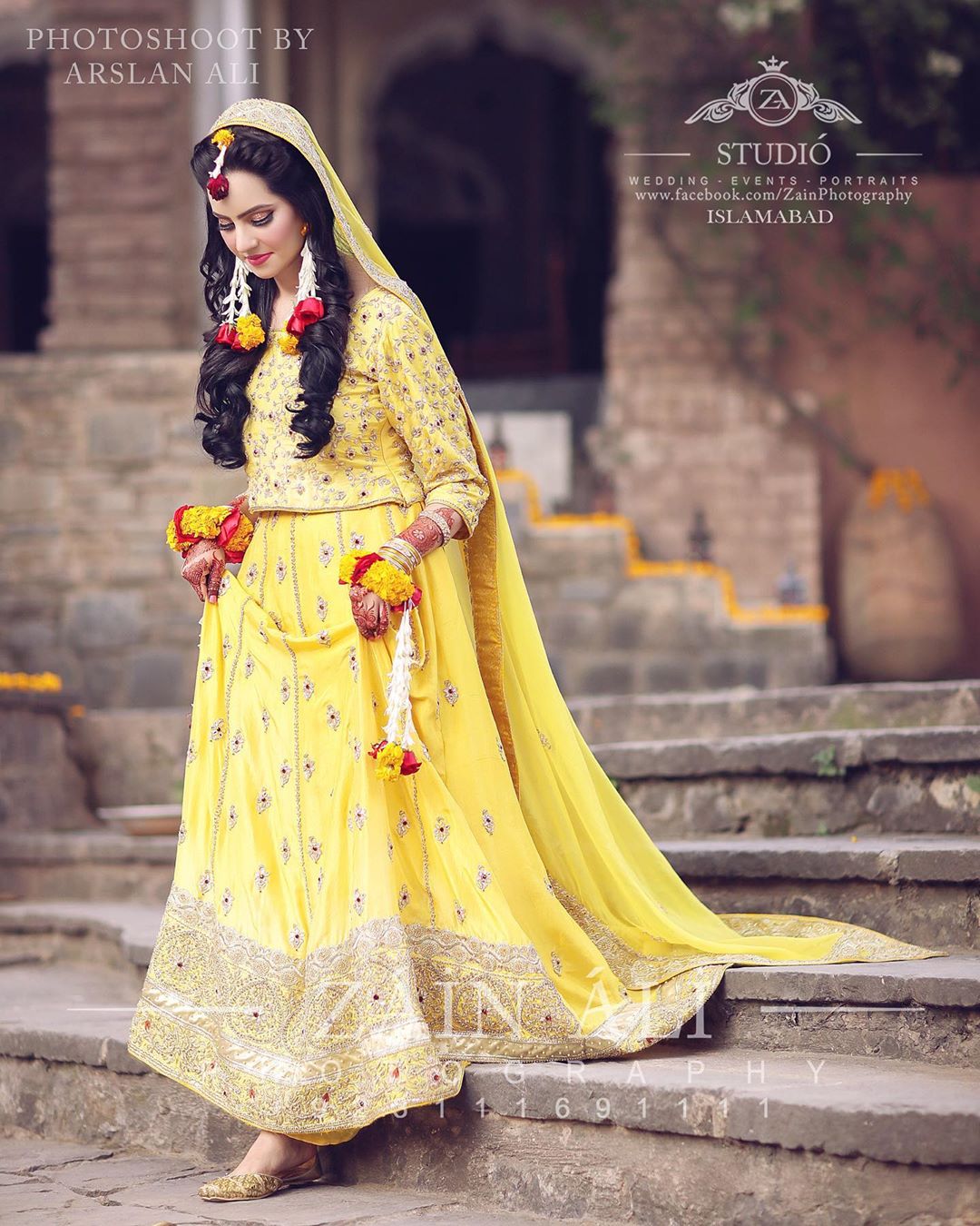 yellow mehndi outfit