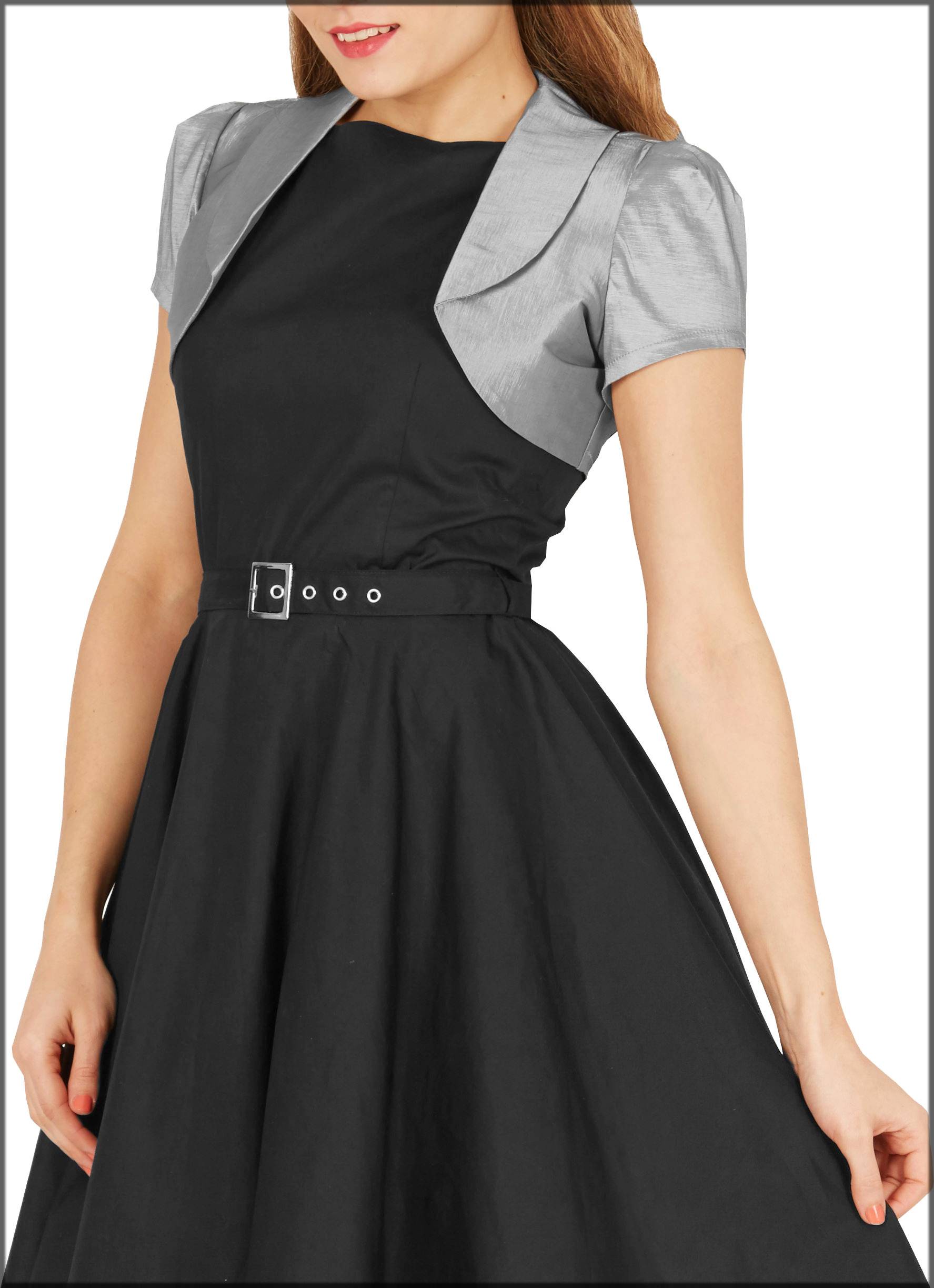 Black with Half White Overcoat Styled Knee Length Frock for Girls with   SeasonsChennai