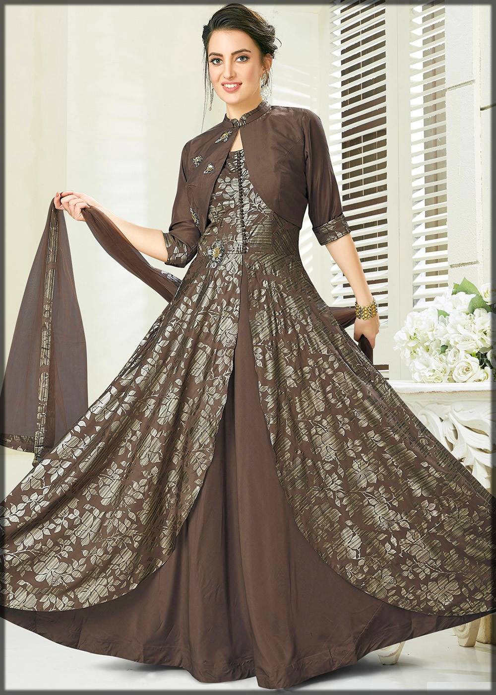 Trendy Long Frocks for Ladies 2021 - Casual & Wedding wear Collection