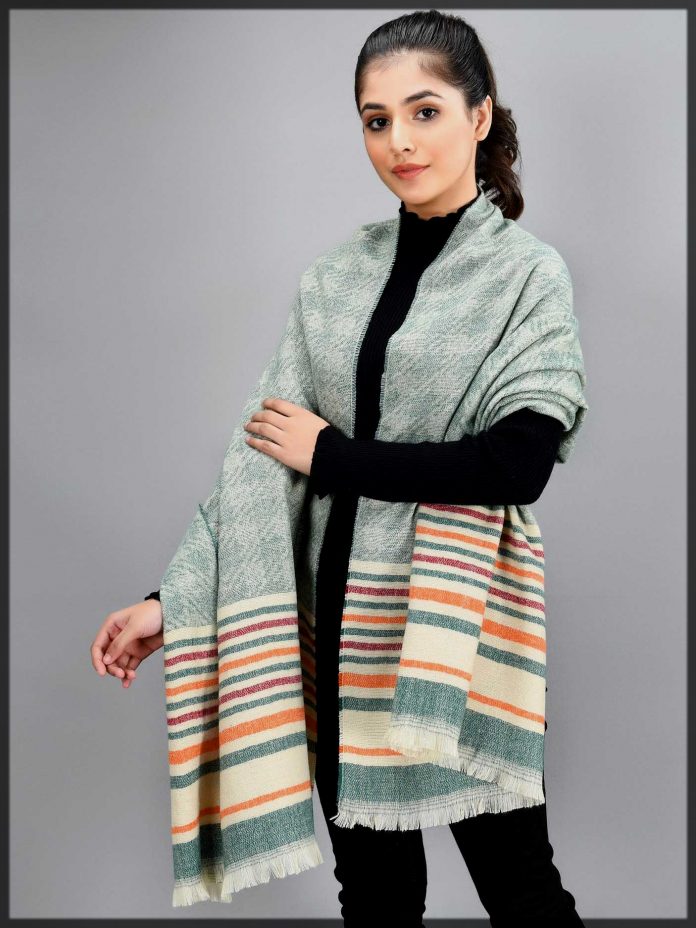 branded winter shawl