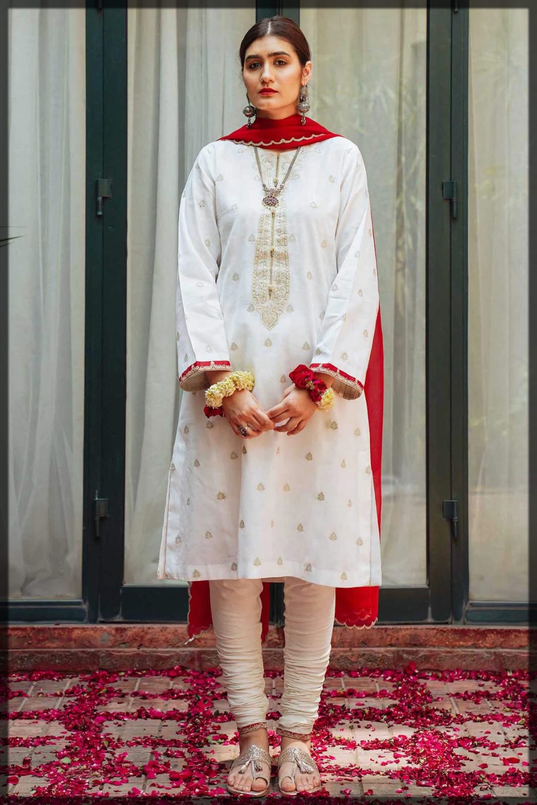 zara shahjahan red suit